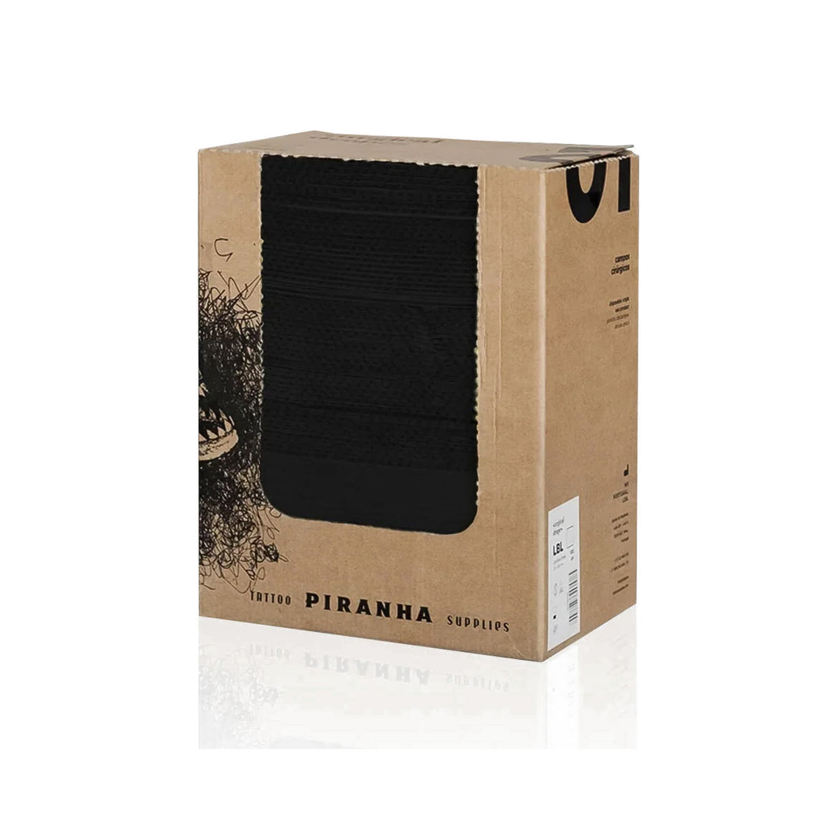 PIRANHA Surgical Drapes – Campos protectores negros (100 uds.)