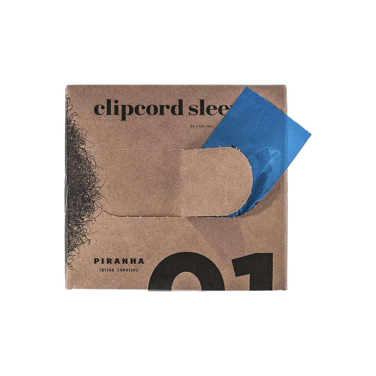 PIRANHA Clipcord Sleeves - Fundas protectoras azules (250 uds.)