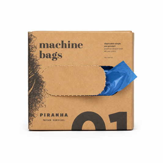 PIRANHA Machine Bags – Fundas protectoras azules (500 uds.)
